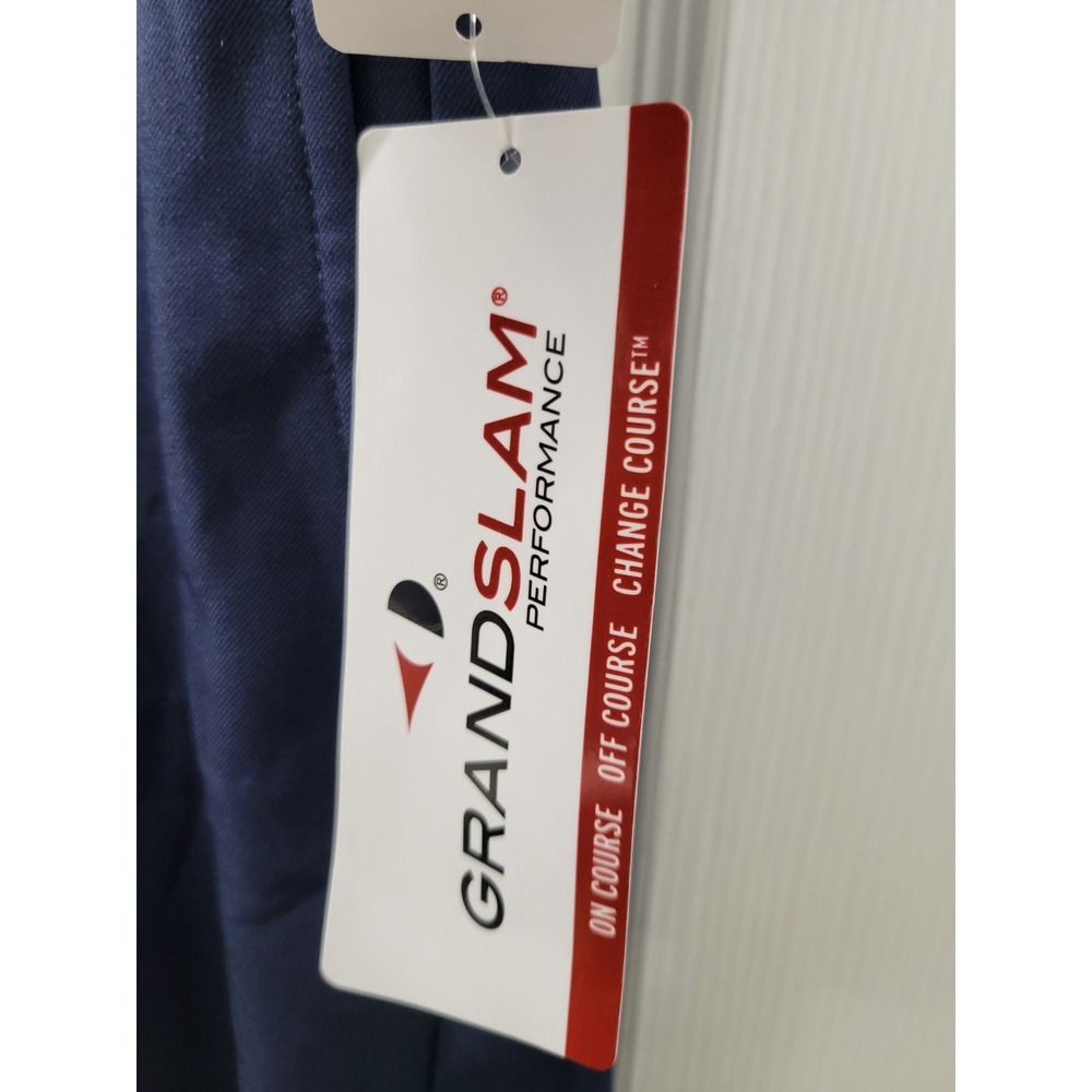 Grand Slam Golf Casual Shorts Mens 38 Navy Blue Stretch UPF50 NEW with Tags - Picture 3 of 6